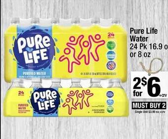 Super King Markets Pure life water offer