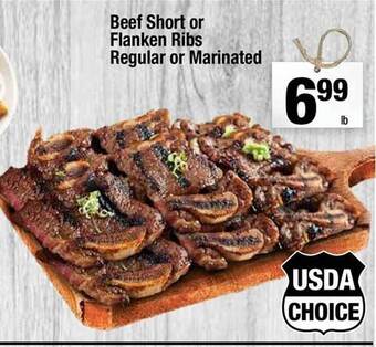 Super King Markets Beef short or flanken ribs regular or marinated offer