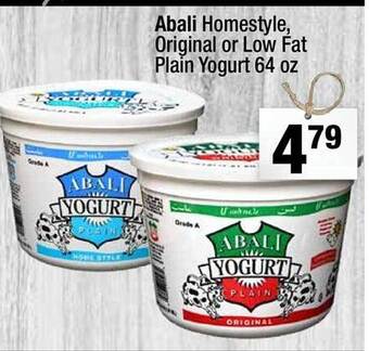 Super King Markets Abali homestyle, original or low fat plain yogurt offer