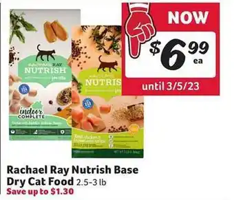 Winn Dixie Rachael ray nutrish base dry cat food offer