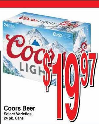 Super Saver Coors beer offer
