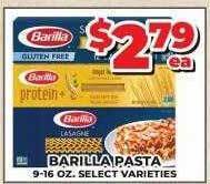 Price Cutter Barilla pasta offer