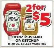 Heinz mustard or ketchup