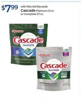 Rite Aid Cascade platinum or complete offer