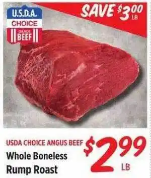Rouses Whole boneless rump roast offer
