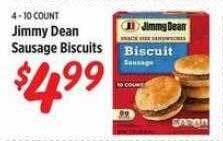 Rouses Jimmy dean sausage biscuits offer