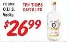 Rouses O.t.i.s. vodka offer