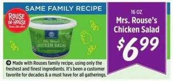 Rouses Mrs. rouse's chicken salad offer
