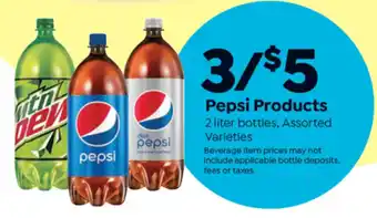 Save a Lot Pepsi Products 2Liter bottles offer