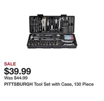 Harbor Freight Tools Tool set with case, 130 piece offer