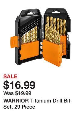 Harbor Freight Tools Titanium drill bit set, 29 piece offer