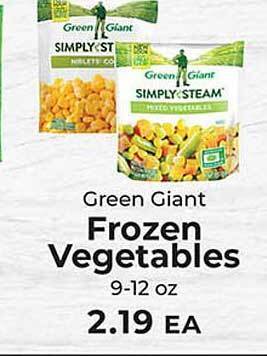 Sunset Foods Green giant frozen vegetables offer