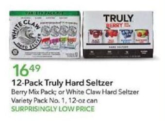 Publix 12-Pack Truly Hard Seltzer offer