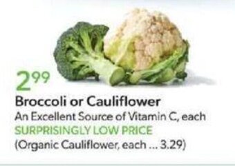 Publix Broccoli or Cauliflower offer