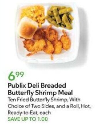 Publix Publix Deli Breaded Butterfly Shrimp Meal offer