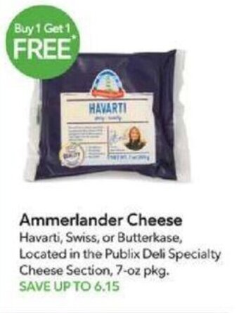 Publix Ammerlander Cheese offer