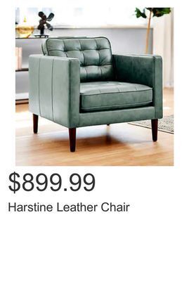 Costco Harstine leather chair offer