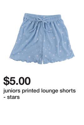 Five Below Juniors printed lounge shorts - stars offer