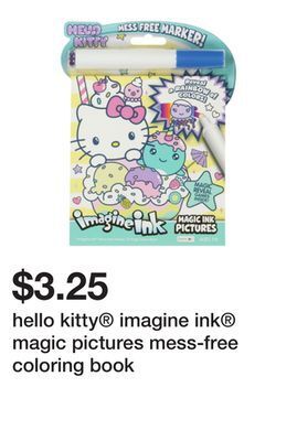 Five Below Hello kitty® imagine ink® magic pictures mess-free coloring book offer