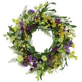 Kohl's Puleo international spring mixed floral artificial wreath offer