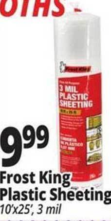 Ocean State Job Lot Frost king plastic sheeting offer