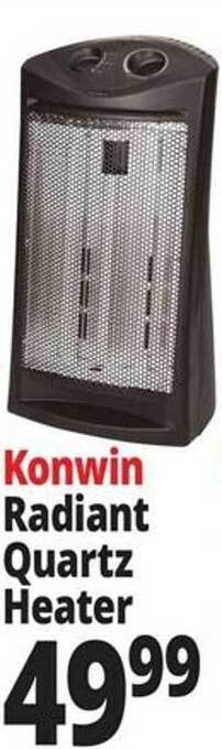 Ocean State Job Lot Konwin radiant quartz heater offer