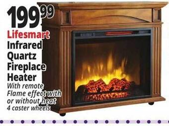 Ocean State Job Lot Lifesmart infrared quartz fireplace heater offer