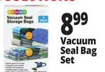 Ocean State Job Lot Vacuum seal bag set offer
