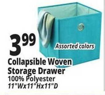 Ocean State Job Lot Collapsible woven storage drawer offer