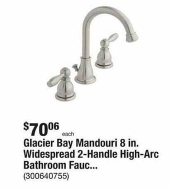 The Home Depot Glacier bay mandouri widespread 2-handle high-arc bathroom offer