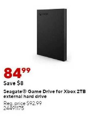 Staples Seagate game drive for xbox 2tb external hard drive offer