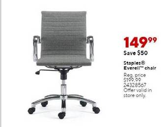 Staples Staples everell chair offer