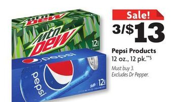 Family Dollar Pepsi products offer