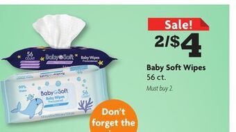 Family Dollar Baby soft wipes offer
