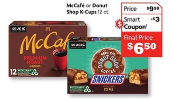 Family Dollar Mccafé or donut shop k-cups offer