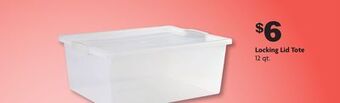 Family Dollar Locking lid tote offer