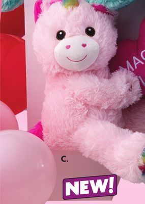 Family Dollar Animated 13", rose scented bear plush 19", lay down animals plush 28.5", sitting animals plush 19", or round animals plush 14 offer