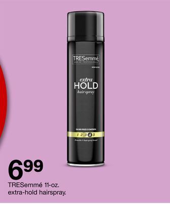 Target Tresemmé 11-oz. extra-hold hairspray offer