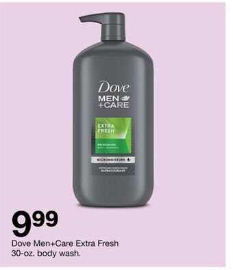 Target Dove men + care extra fresh 30-oz. body wash offer