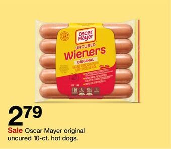 Target Oscar mayer original uncured 10 - ct. hot dogs. offer