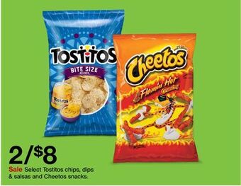 Target Select tostitos chips, dips & salsas and cheetos snacks offer