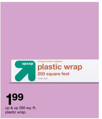 Target Up & up 200-sq.-ft. plastic wrap. offer