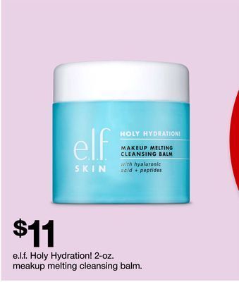 Target E. l. f. holy hydration! 2-oz. meakup melting cleansing balm offer