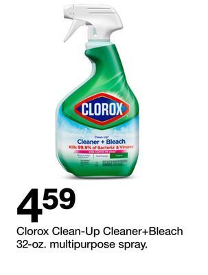 Target Clorox clean-up cleaner+bleach 32-oz. multipurpose spray. offer