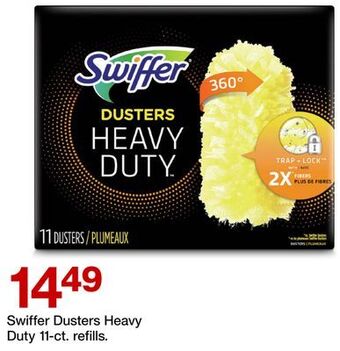 Target Swiffer dusters heavy duty 11-ct. refills offer