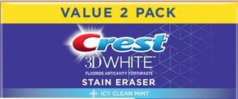 Target Crest 3d white 2-pk. 6.2-oz. whitening toothpaste offer