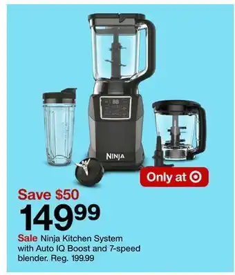 Target Ninja kitchen system with auto iq boost and 7-speed blender offer