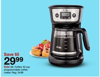Target Mr. coffee 12-cup programmable coffee maker offer
