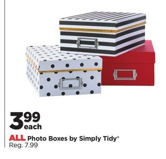 Michaels All photo boxes by simply tidy® offer