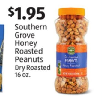Aldi Southern grove honey roasted peanuts offer